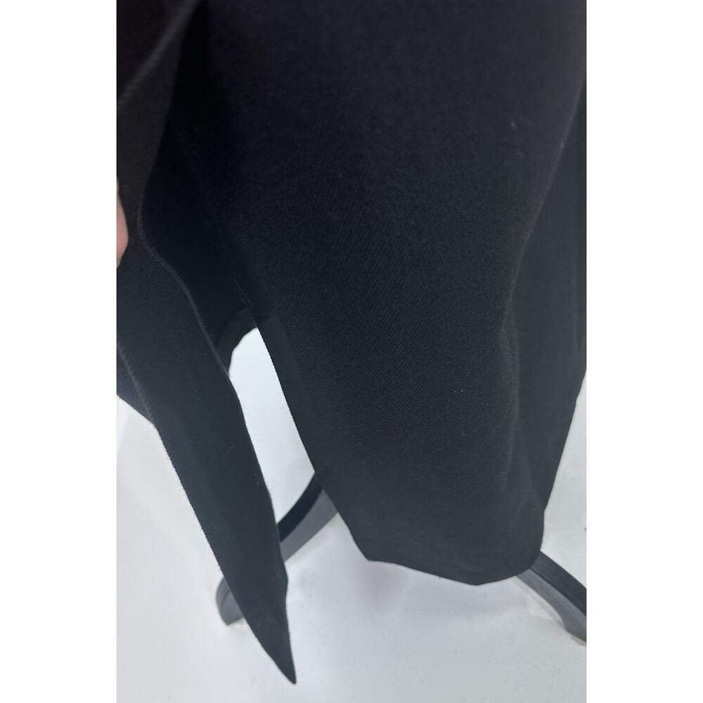 ⭐️ A.L.C. Wool Long Classic Unlined Black Coat w/Belt Size 2 $895 - Picture 4 of 11